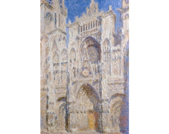 Claude Monet, Rouen Cathedral, Portal, Sunlight, 1894 | Art Print | Canvas Print | Fine Art Poster | Art Reproduction | Archival Giclee