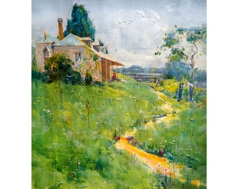 Arthur Streeton, Travellers Rest, The Old Inn, Richmond, Hawkesbury River, 1896 | Art Print | Canvas Print | Fine Art Poster | Art