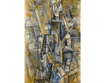 Pablo Picasso, Man with a Clarinette, 1912 | Art Print | Canvas Print | Fine Art Poster | Art Reproduction | Archival Giclee | Gift Wrapped