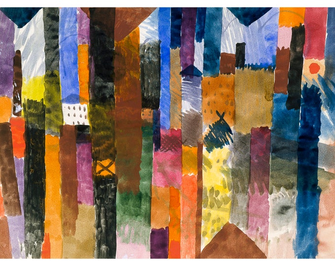 Paul Klee, Before the Town, 1915 | Art Print | Canvas Print | Fine Art Poster | Art Reproduction | Archival Giclee | Gift Wrapped