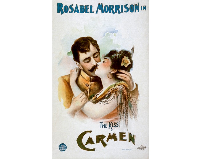 The Kiss, Carmen, Rosabel Morrison | Art Print | Canvas Print | Fine Art Poster | Art Reproduction | Archival Giclee | Gift Wrapped