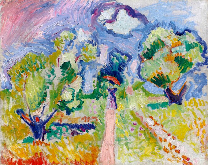 Matisse, Promenade Des Oliviers, 1905 | Art Print | Canvas Print | Fine Art Poster | Art Reproduction | Archival Giclee | Gift Wrapped