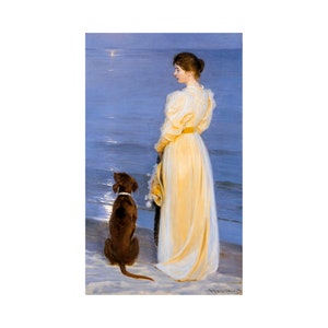 PS Krøyer, Summer Evening at Skagen, 1892 | Art Print | Canvas Print | Fine Art Poster | Art Reproduction | Archival Giclee | Gift Wrapped