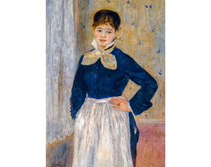 Renoir, A Waitress at Duval's Restaurant, 1875 | Art Print | Canvas Print | Fine Art Poster | Art Reproduction | Archival Giclee | Gift Wrap