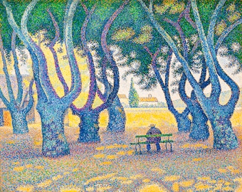 Paul Signac, Place des Lices, St. Tropez, 1893 | Art Print | Canvas Print | Fine Art Poster | Art Reproduction | Archival Giclee | Gift Wrap