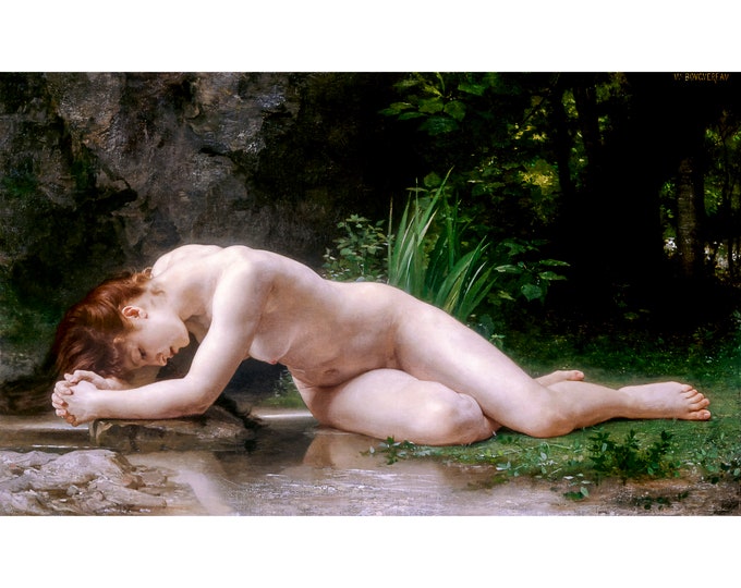 William-Adolphe Bouguereau, Byblis, 1884 | Art Print | Canvas Print | Fine Art Poster | Art Reproduction | Archival Giclee | Gift Wrapped