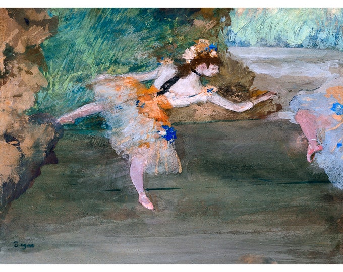 Edgar Degas, Dancer Onstage, 1877 | Art Print | Canvas Print | Fine Art Poster | Art Reproduction | Archival Giclee | Gift Wrapped