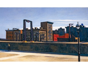 Edward Hopper, Manhattan Bridge Loop, 1928 | Art Print | Canvas Print | Fine Art Poster | Art Reproduction | Archival Giclee | Gift Wrapped