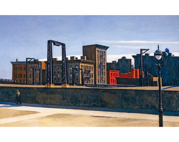 Edward Hopper, Manhattan Bridge Loop, 1928 | Art Print | Canvas Print | Fine Art Poster | Art Reproduction | Archival Giclee | Gift Wrapped