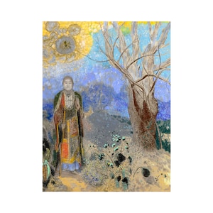 Odilon Redon, Buddha, 1907 | Art Print | Canvas Print | Fine Art Poster | Art Reproduction | Archival Giclee | Gift Wrapped