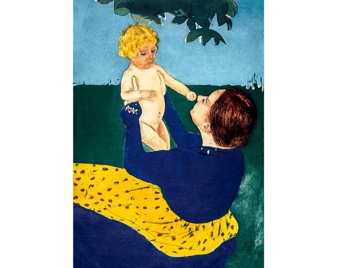 Mary Cassatt, Under the Horse-Chestnut Tree, 1896 | Art Print | Canvas Print | Fine Art Poster | Art Reproduction | Archival Giclee | Gift