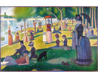 Georges Seurat, A Sunday Afternoon on the Island of La Grande Jatte, 1884 | Art Print | Canvas Print | Fine Art Poster | Art Reproduction