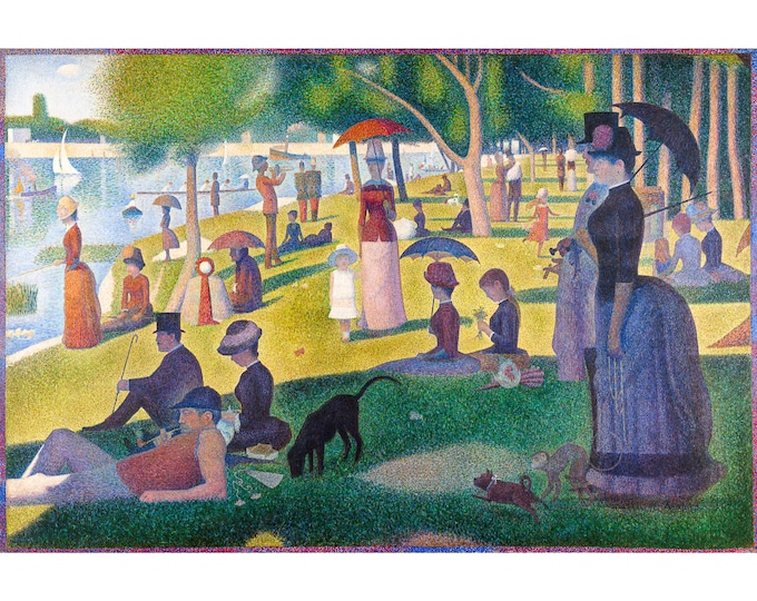 Georges Seurat, A Sunday Afternoon on the Island of La Grande Jatte, 1884 | Art Print | Canvas Print | Fine Art Poster | Art Reproduction
