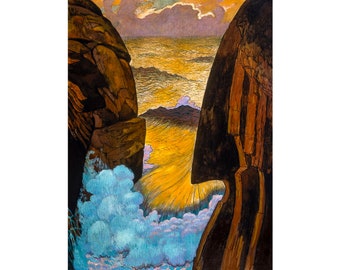 Georges Lacombe, Vorhor, The Green Wave, 1896 | Art Print | Canvas Print | Fine Art Poster | Art Reproduction | Archival Giclee | Gift Wrap
