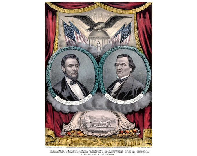 Abraham Lincoln, US President Artwork | Art Print | Canvas Print | Fine Art Poster | Art Reproduction | Archival Giclee | Gift Wrapped