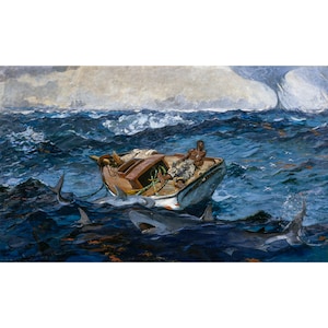 Winslow Homer, The Gulf Stream, 1899 | Art Print | Canvas Print | Fine Art Poster | Art Reproduction | Archival Giclee | Gift Wrapped
