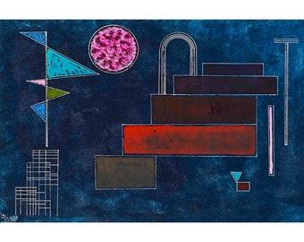 Wassily Kandinsky, Stufen (Steps), 1930 | Art Print | Canvas Print | Fine Art Poster | Art Reproduction | Archival Giclee | Gift Wrapped