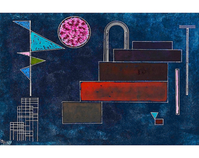 Wassily Kandinsky, Stufen (Steps), 1930 | Art Print | Canvas Print | Fine Art Poster | Art Reproduction | Archival Giclee | Gift Wrapped