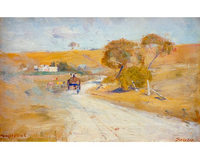 Arthur Streeton, At Templestowe, 1889 | Art Print | Canvas Print | Fine Art Poster | Art Reproduction | Archival Giclee | Gift Wrapped
