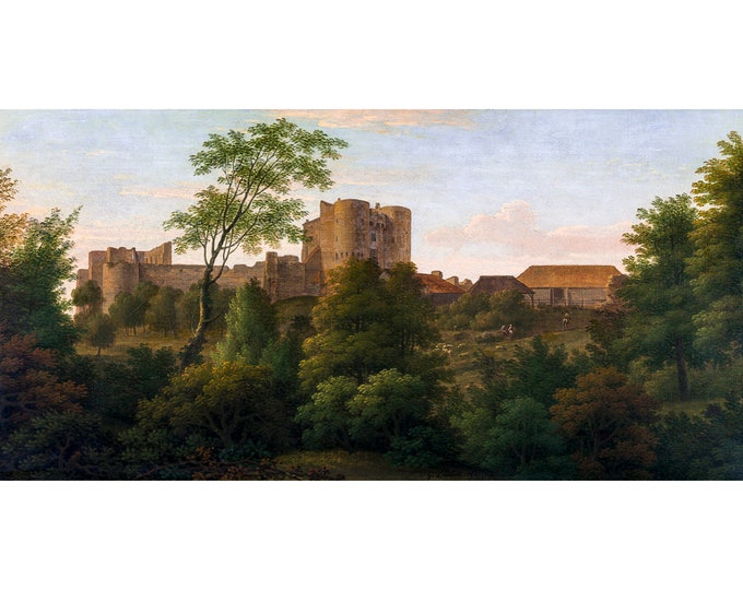 George Lambert, Saltwood Castle, 1762 | Art Print | Canvas Print | Fine Art Poster | Art Reproduction | Archival Giclee | Gift Wrapped