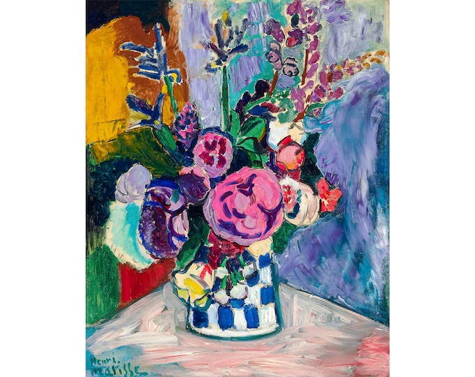 Matisse, Les Pivoines, 1907 | Art Print | Canvas Print | Fine Art Poster | Art Reproduction | Archival Giclee | Gift Wrapped