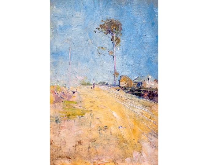 Arthur Streeton, A Road to the Kurrajong, 1896 | Art Print | Canvas Print | Fine Art Poster | Art Reproduction | Archival Giclee | Gift Wrap