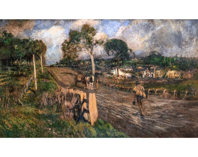 Walter Withers, Nearing the Township, 1900 | Art Print | Canvas Print | Fine Art Poster | Art Reproduction | Archival Giclee | Gift Wrapped