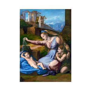 Raphael, Madonna with the Blue Diadem, 1520 | Art Print | Canvas Print | Fine Art Poster | Art Reproduction | Archival Giclee | Gift Wrapped