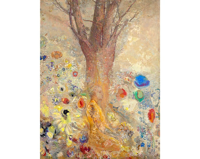 Odilon Redon, The Buddha, 1904 | Art Print | Canvas Print | Fine Art Poster | Art Reproduction | Archival Giclee | Gift Wrapped