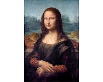 Leonardo da Vinci - Mona Lisa (1516), Canvas Print or Fine Art Giclee - Enhanced
