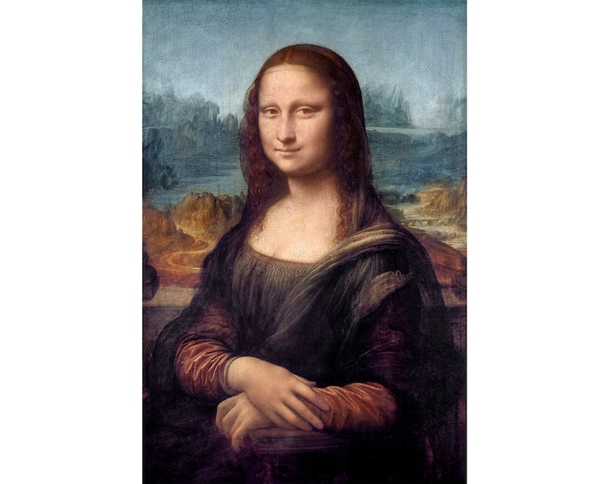Leonardo da Vinci, Mona Lisa, 1516 | Art Print | Canvas Print | Fine Art Poster | Art Reproduction | Archival Giclee | Gift Wrapped