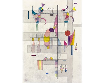 Wassily Kandinsky, Distribution, 1934 | Art Print | Canvas Print | Fine Art Poster | Art Reproduction | Archival Giclee | Gift Wrapped