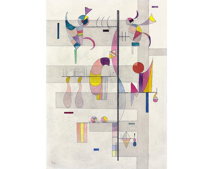 Wassily Kandinsky, Distribution, 1934 | Art Print | Canvas Print | Fine Art Poster | Art Reproduction | Archival Giclee | Gift Wrapped