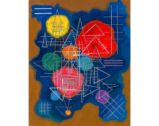 Wassily Kandinsky, Verschleiertes Glühen (Veiled Glow), 1928 | Art Print | Canvas Print | Fine Art Poster | Art Reproduction | Archival