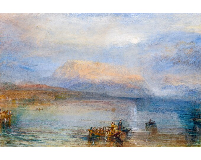 J. M. W. Turner, The Red Rigi, 1842 | Art Print | Canvas Print | Fine Art Poster | Art Reproduction | Archival Giclee | Gift Wrapped