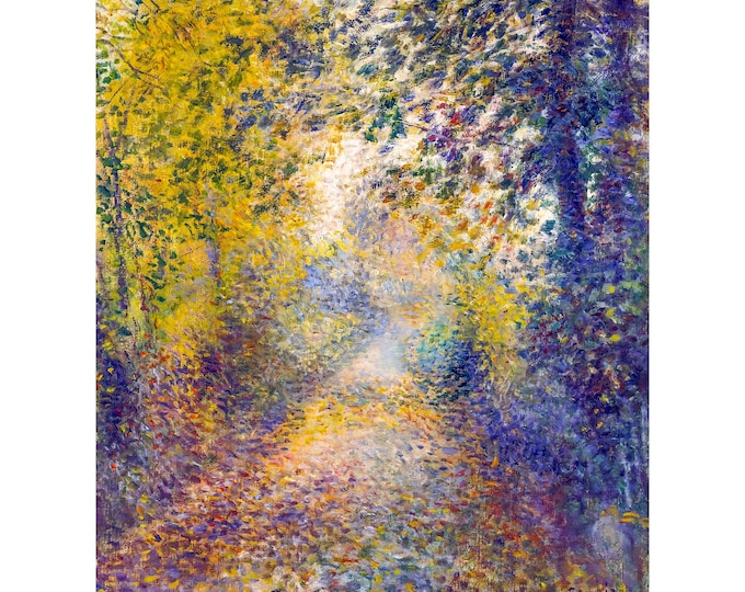 Renoir, In the Woods, 1880 | Art Print | Canvas Print | Fine Art Poster | Art Reproduction | Archival Giclee | Gift Wrapped