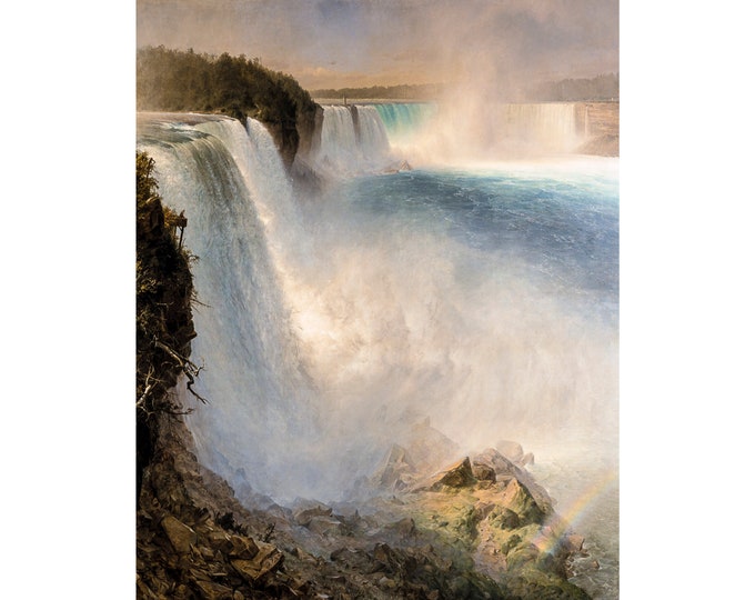 Frederic Edwin Church, Niagara Falls, 1867 | Art Print | Canvas Print | Fine Art Poster | Art Reproduction | Archival Giclee | Gift Wrapped
