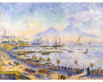 Renoir, The Bay of Naples, 1881 | Art Print | Canvas Print | Fine Art Poster | Art Reproduction | Archival Giclee | Gift Wrapped