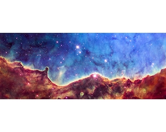 Carina Nebula Panorama, NASA Space Art | Art Print | Canvas Print | Fine Art Poster | Art Reproduction | Archival Giclee | Gift Wrapped