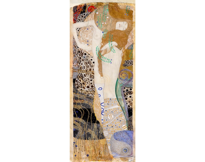 Gustav Klimt, Water Serpents I, 1904 | Art Print | Canvas Print | Fine Art Poster | Art Reproduction | Archival Giclee | Gift Wrapped