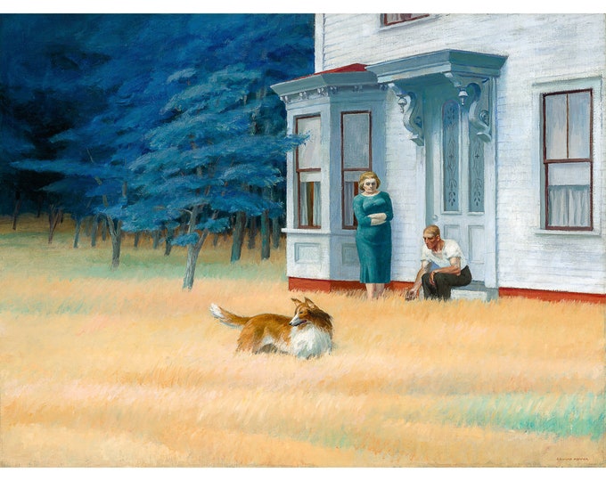 Edward Hopper, Cape Cod Evening, 1939 | Art Print | Canvas Print | Fine Art Poster | Art Reproduction | Archival Giclee | Gift Wrapped
