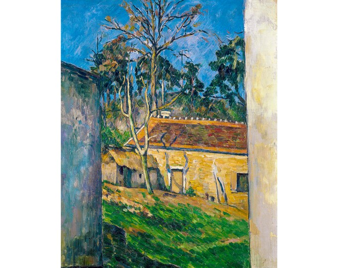 Paul Cézanne, The Farm of Auvers, 1879 | Art Print | Canvas Print | Fine Art Poster | Art Reproduction | Archival Giclee | Gift Wrapped