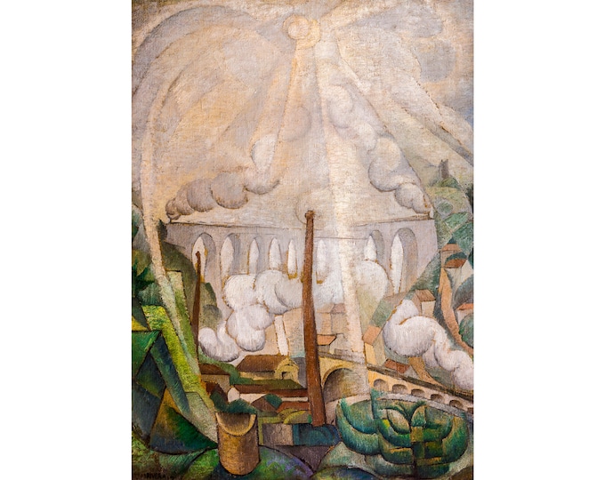 Diego Rivera, The Sun Breaking through the Mist, 1913 | Art Print | Canvas Print | Fine Art Poster | Art Reproduction | Archival Giclee