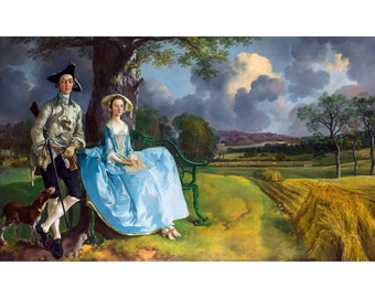 トーマス・ゲインズバラ：アンドリュース夫妻（1749年） - ジクレー