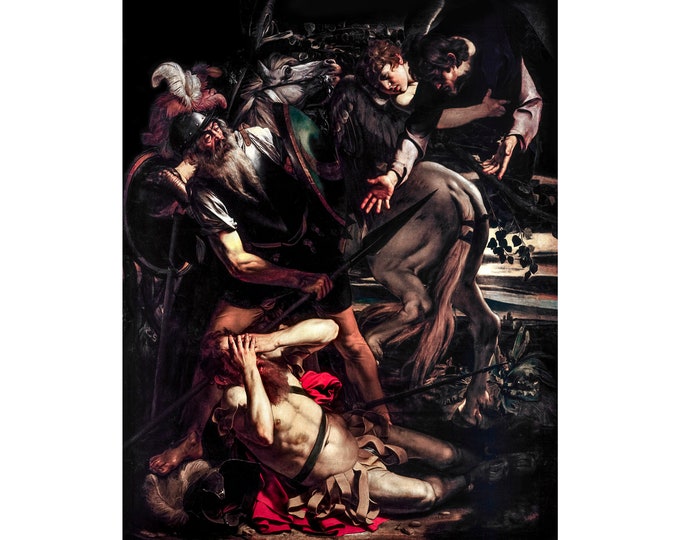 Caravaggio, The Conversion of Saint Paul, 1600 | Art Print | Canvas Print | Fine Art Poster | Art Reproduction | Archival Giclee | Gift Wrap