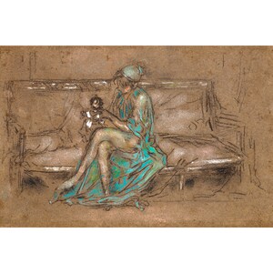 James Whistler, The Green Cap, 1902 | Art Print | Canvas Print | Fine Art Poster | Art Reproduction | Archival Giclee | Gift Wrapped