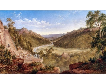 J H Carse, Burragorang Valley near Picton, 1879 | Art Print | Canvas Print | Fine Art Poster | Art Reproduction | Archival Giclee | Gift