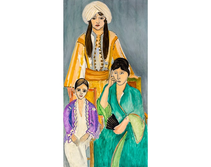 Henri Matisse, The Three Sisters with Grey Background, Les Trois Soeurs 1917 | Art Print | Canvas Print | Reproduction Giclee | Gift Wrapped