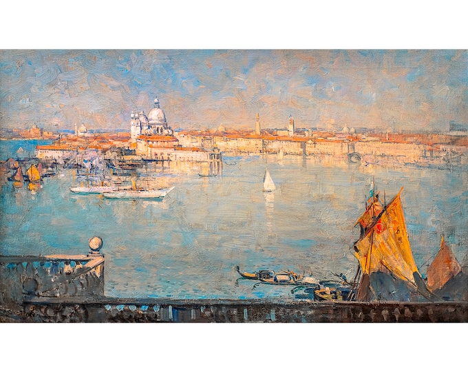 Arthur Streeton, Venice, Bride of the Sea, 1908 | Art Print | Canvas Print | Fine Art Poster | Art Reproduction | Archival Giclee | Gift