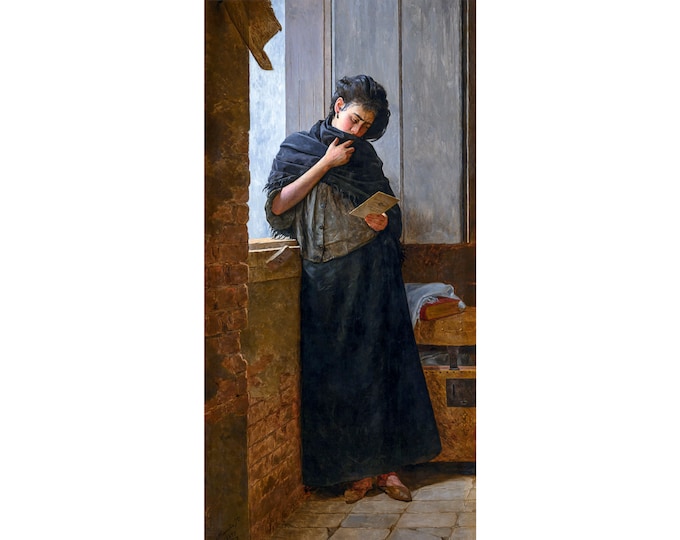 Almeida Júnior, Saudade (Longing), 1899 | Art Print | Canvas Print | Fine Art Poster | Art Reproduction | Archival Giclee | Gift Wrapped